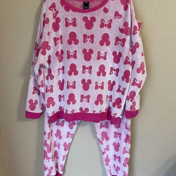 Disney Minnie Mouse Fleece Jogger Lounge XXL - Picture 3 of 10